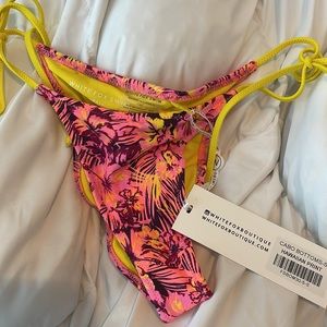 Brand new white fox bathing suit